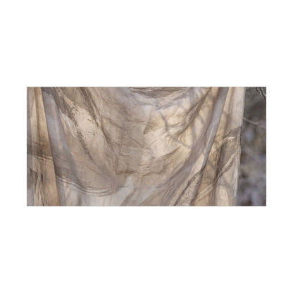 Ma Silk Drape Canvas Art - Japandi Japanese Pattern