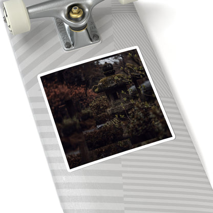 Stone Lantern Sticker | Spring Dark Japandi Shadow Zen Art