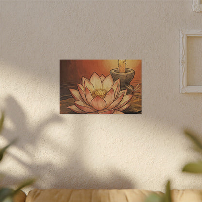 Fukinsei Dried Flowers Canvas Art - Japandi Texture
