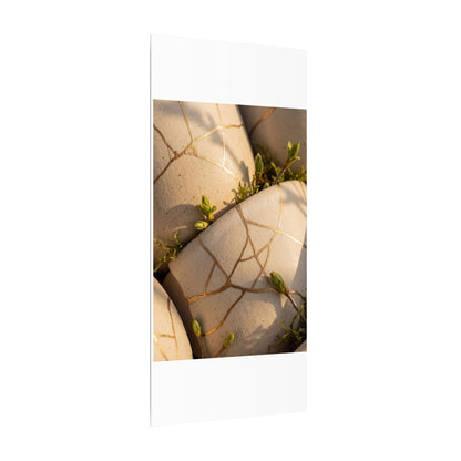 Spring Broken Pottery Gold Vein Canvas Art | Beautiful Decor