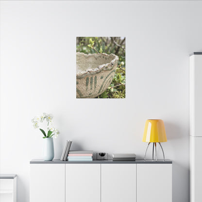 Elegant Ceramic Bowl Canvas Art - Japanese Pattern Japandi