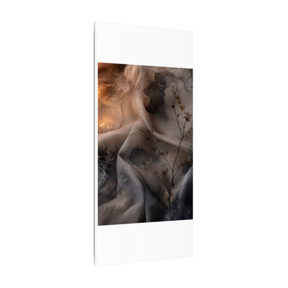 Japandi Silk Drape in Candlelight | Watercolor Canvas Art