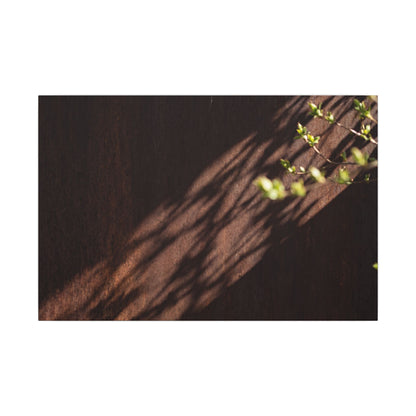 Rust Patina Moody Minimal Canvas Art | Sophisticated Dark Japandi Art