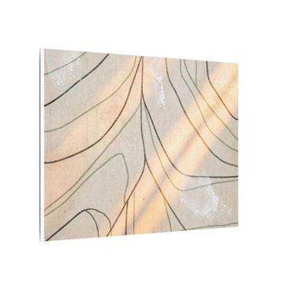 Shoji Screen Minimal Line Canvas Art | Warm Japandi Art