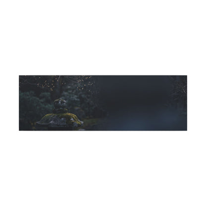 Spring Stone Lantern Moody Minimal Canvas Art | Bold Decor