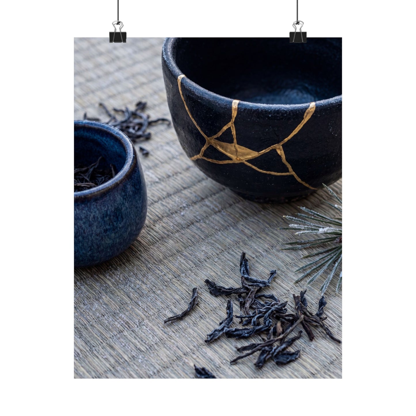 Philosophical Tea Ceremony Wall Art Print - Gold Vein Kintsugi