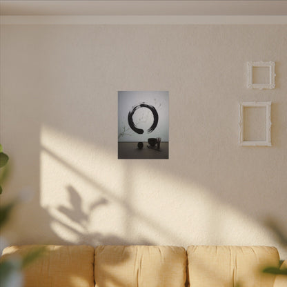 Tea Ceremony Enso Canvas Art | Peaceful Zen Art