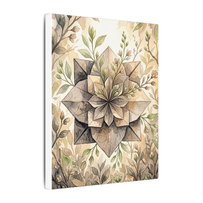Warm Paper Fold Canvas Art - Watercolor Japandi