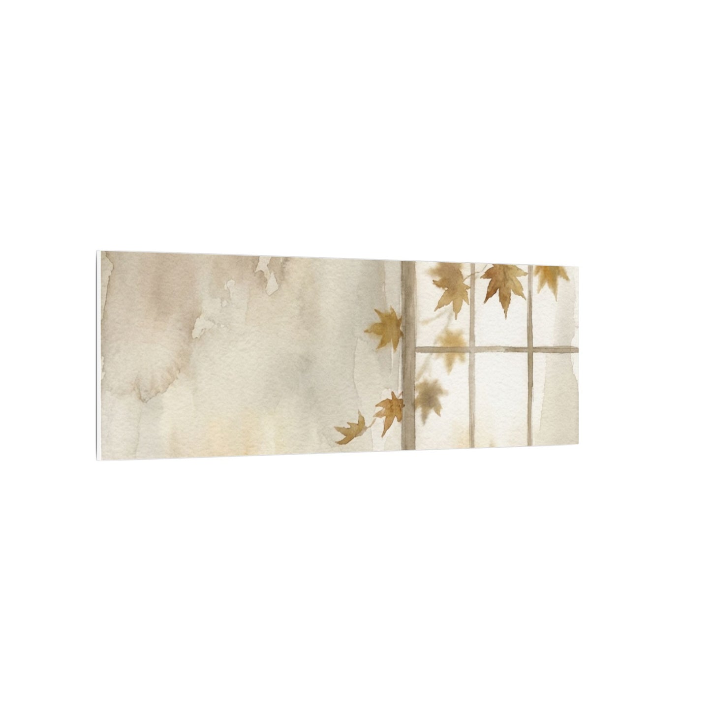 Warm Shoji Screen Canvas Art - Watercolor Japandi