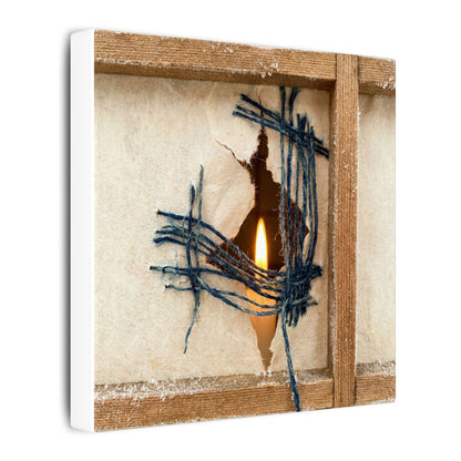 Winter Shoji Screen Broken Beauty Canvas Art | Resilient Decor