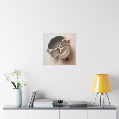 Dawn Ceramic Bowl Canvas Art - Japandi Fukinsei