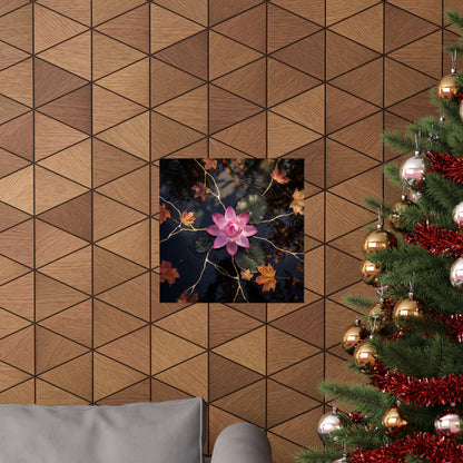 Dappled Lotus Flower Wall Art Print - Kintsugi Ma