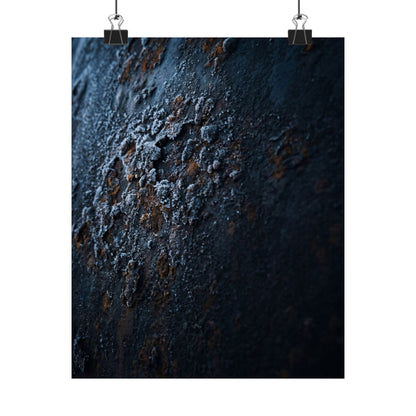 Rust Patina Wall Art Print | Winter Dark Japandi Shadow Zen Art Art Print