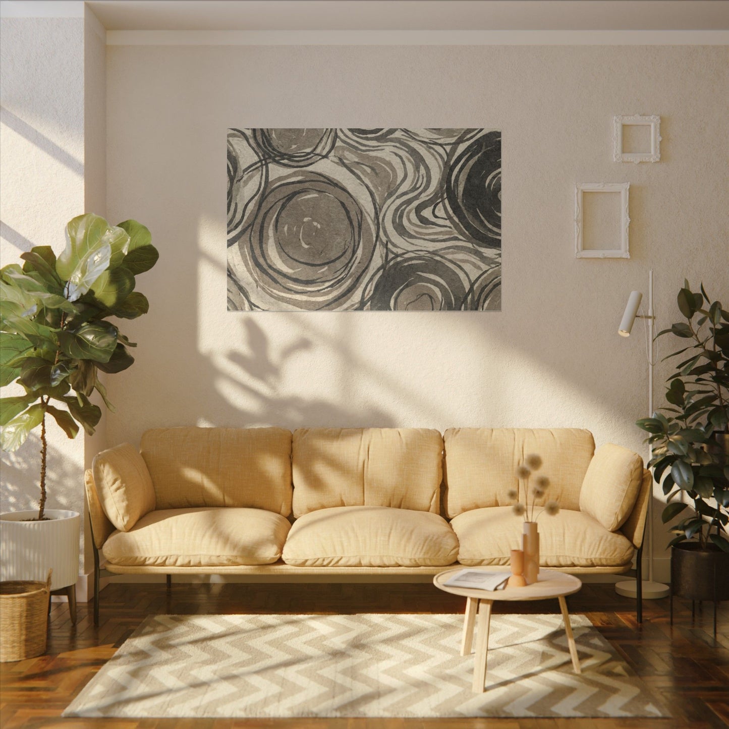 Wabi-sabi Pattern Japandi Japanese Pattern Canvas Art