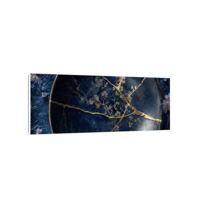 Cherry Blossom Winter Canvas Art | Kintsugi Philosophical Design