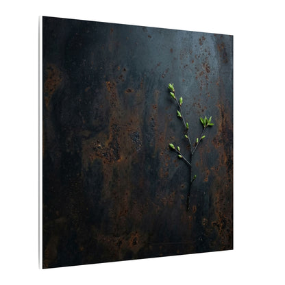 Rust Patina Moody Minimal Canvas Art | Moody Dark Japandi Art