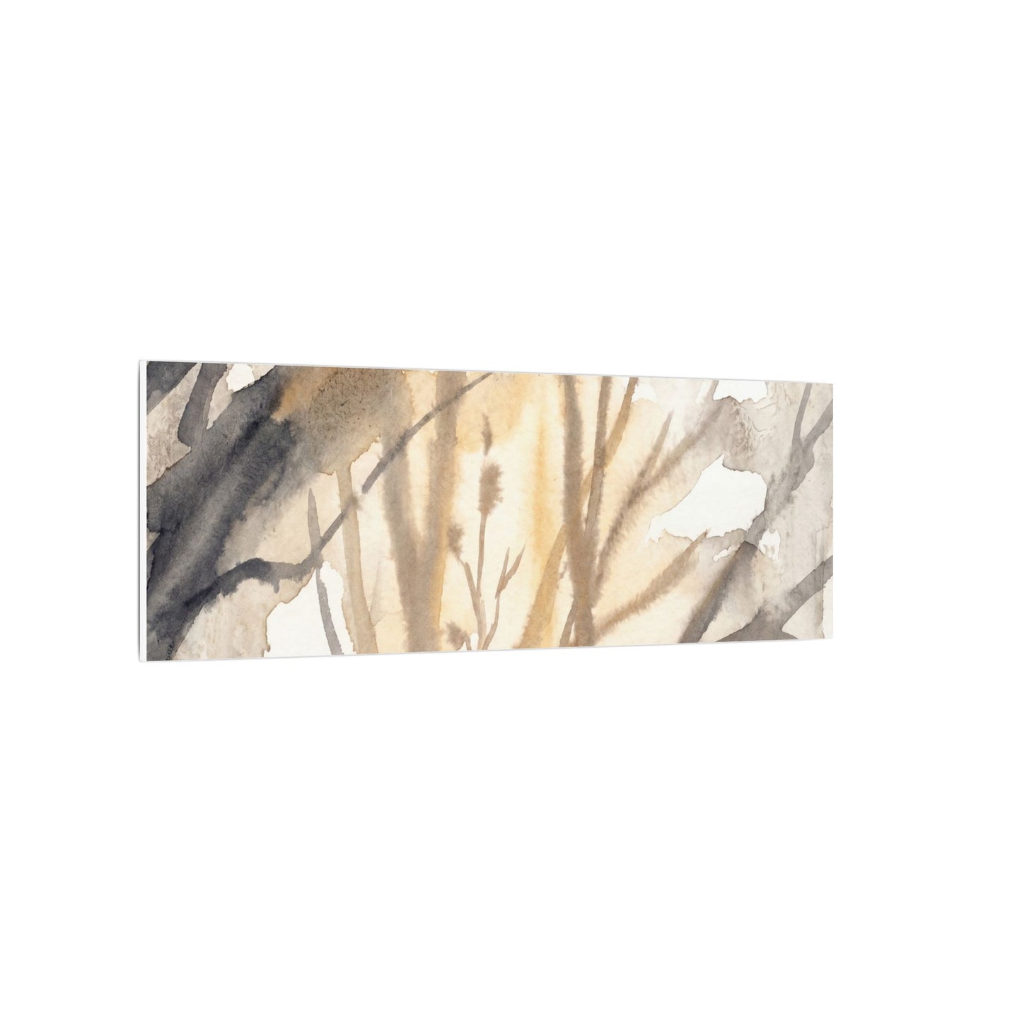 Ma Shadow Play Canvas Art - Japandi Watercolor