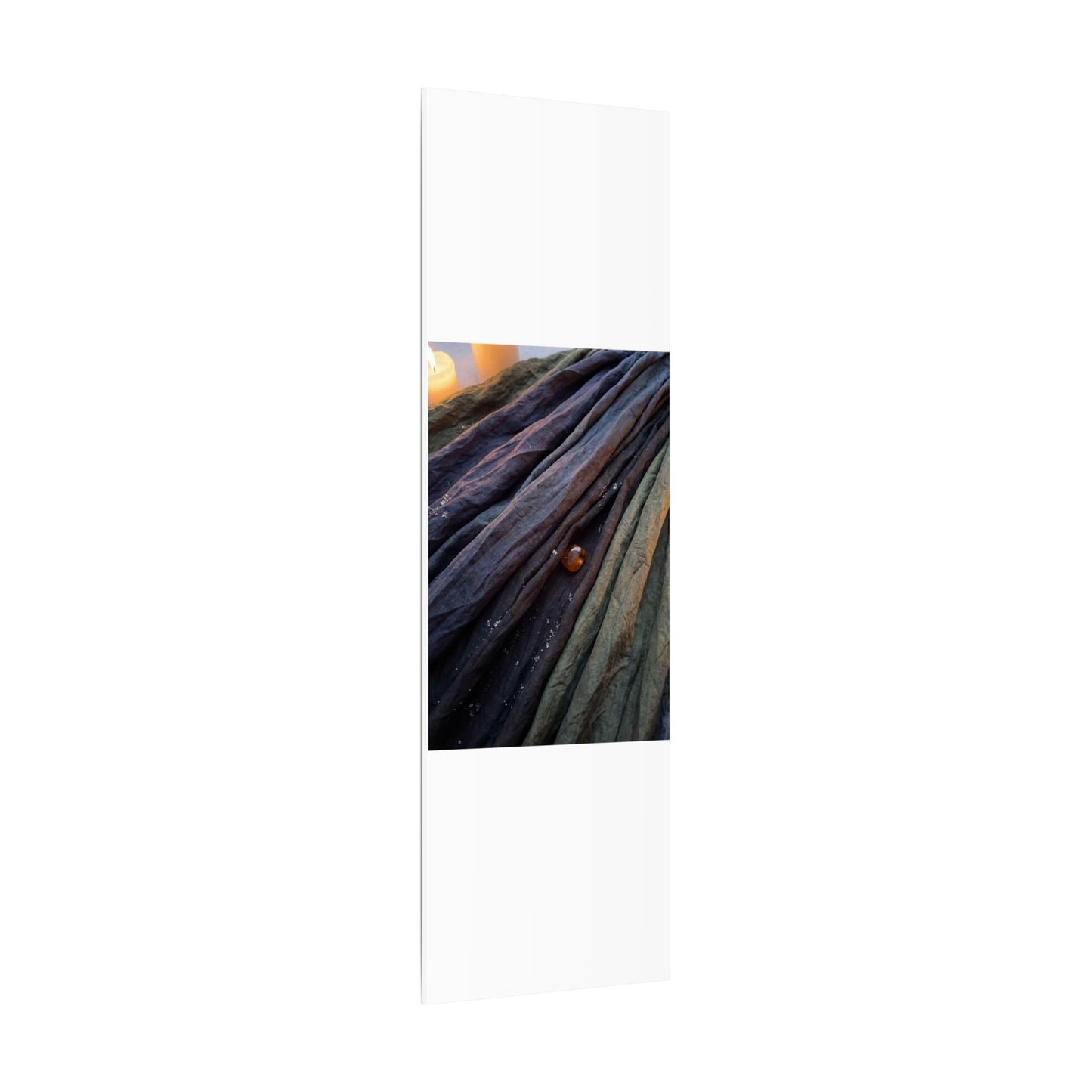 Silk Drape Shadow Zen Canvas Art | Moody Dark Japandi Art