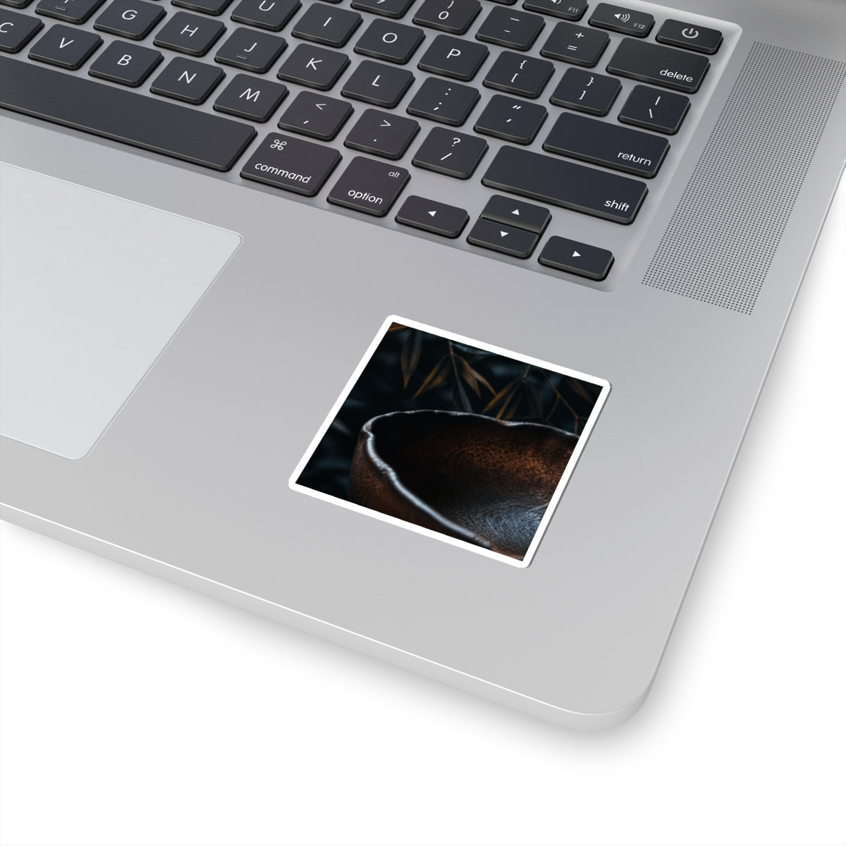 Ceramic Bowl Shadow Zen Sticker | Moody Dark Japandi Art