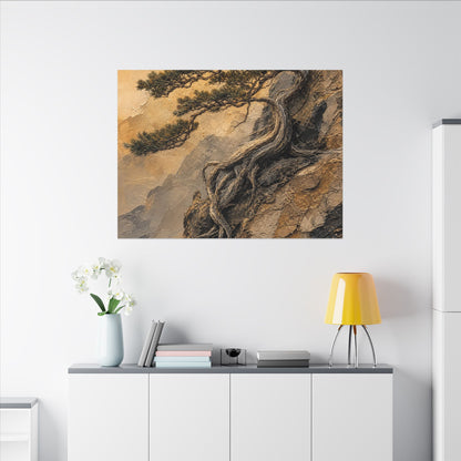 Summer Pine Tree Texture Canvas Art | Cozy Decor