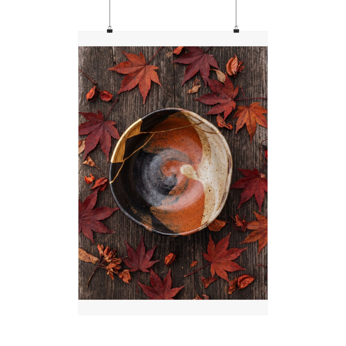 Ceramic Bowl Broken Beauty Wall Art Print | Beautiful Kintsugi Art