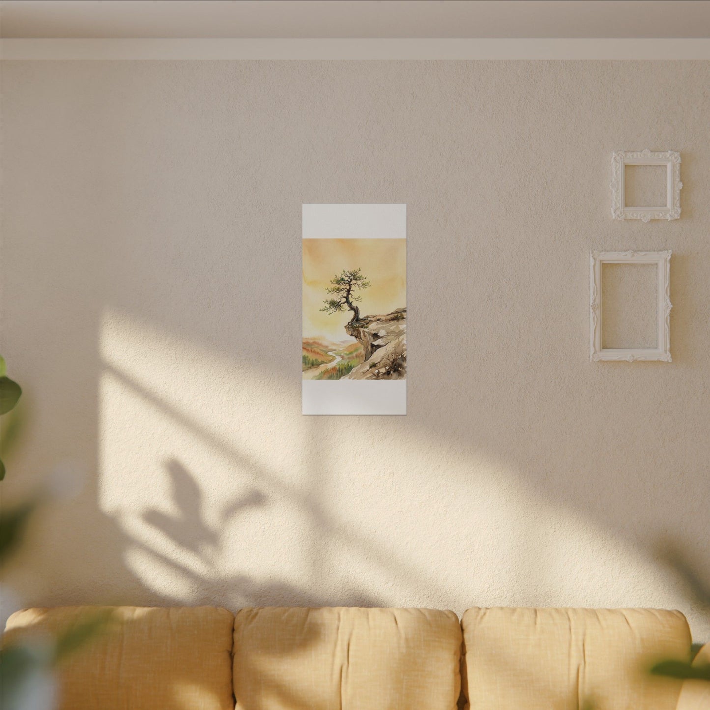 Golden Hour Pine Tree Canvas Art - Japandi Fukinsei
