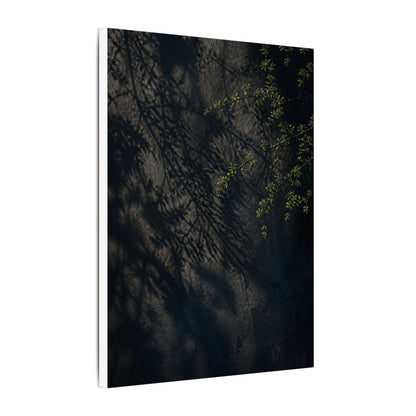 Overcast Shadow Play Canvas Art - Dark Japandi Seijaku