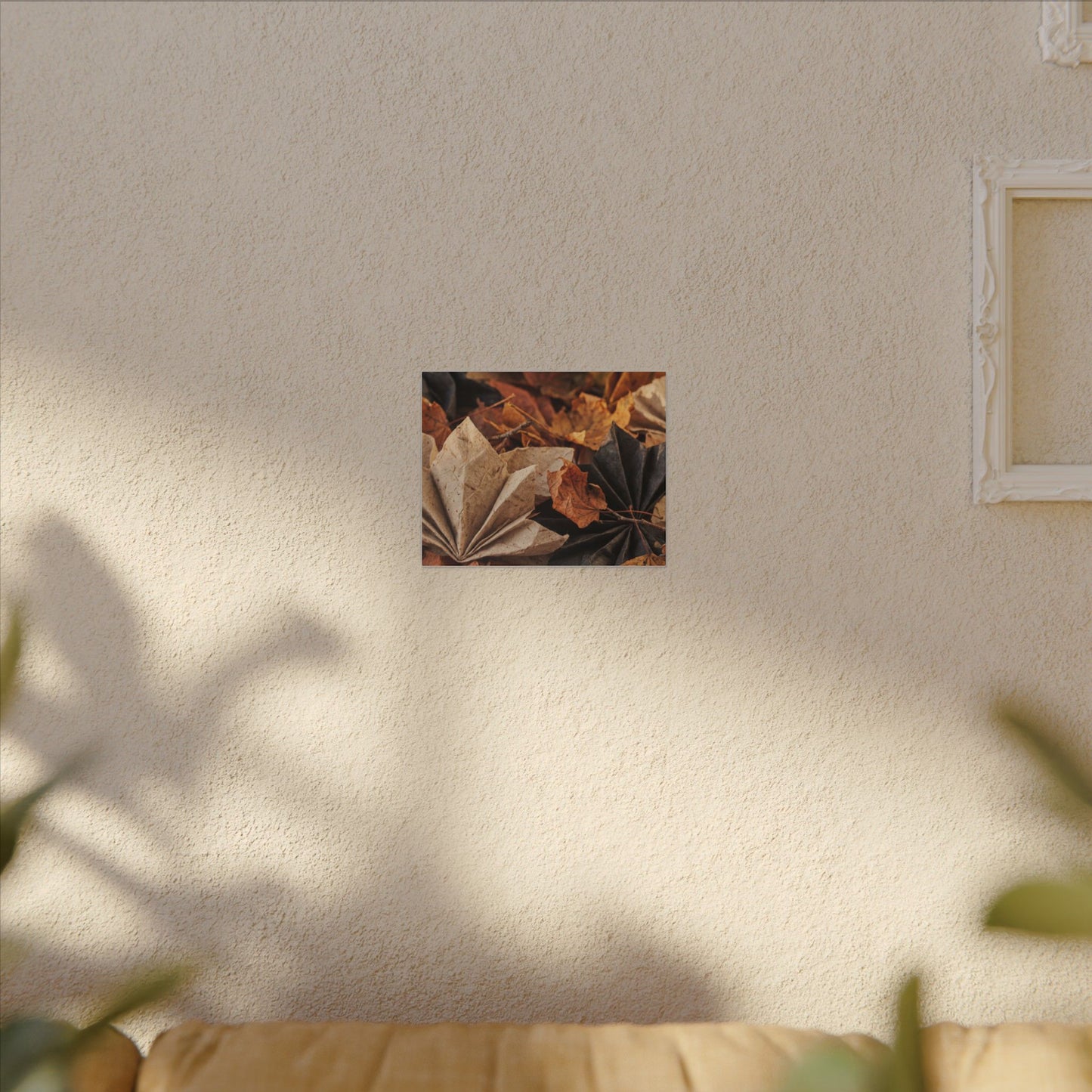Paper Fold Texture Canvas Art | Elegant Japandi Art