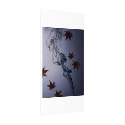 Dark Japandi Incense Smoke in Dawn | Moody Minimal Canvas Art