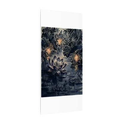 Fukinsei Lotus Flower Canvas Art - Zen Sumi E