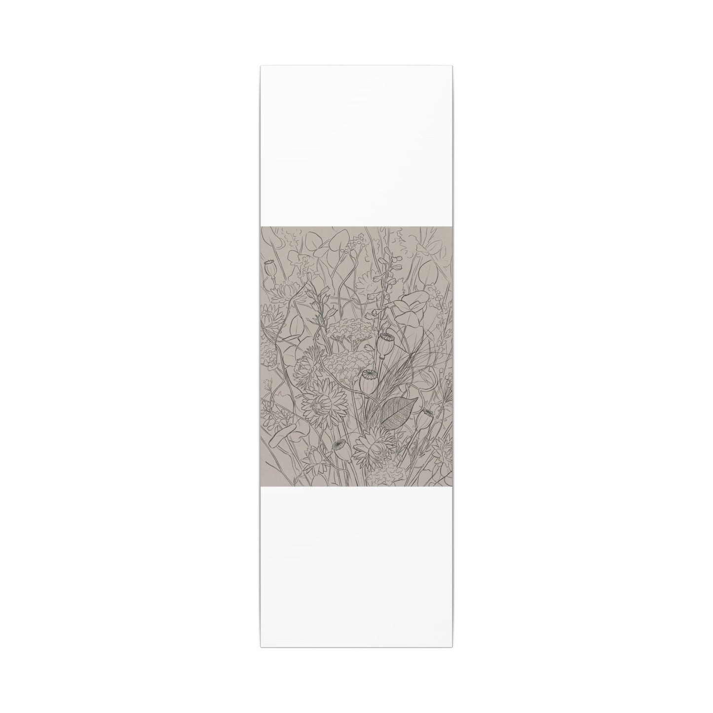 Summer Dried Flowers Minimal Line Canvas Art | Elegant Decor