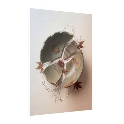 Dawn Ceramic Bowl Canvas Art - Japandi Fukinsei