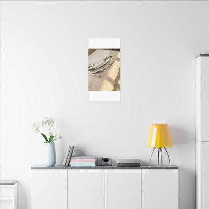 Ink Brushstroke Watercolor Canvas Art | Neutral Japandi Art