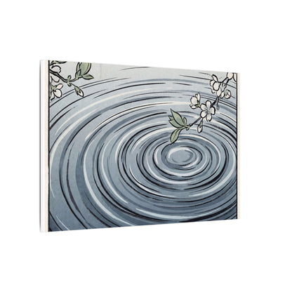 Calm Water Ripple Canvas Art - Ukiyo E Inspired Zen