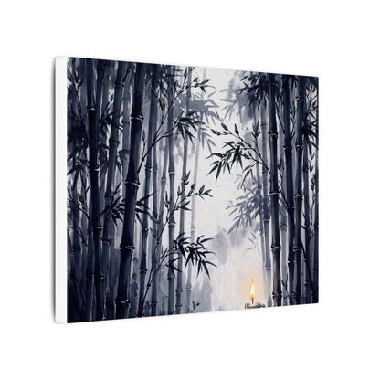 Tranquil Bamboo Grove Canvas Art - Sumi E Zen
