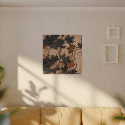 Cozy Shadow Play Canvas Art - Texture Japandi