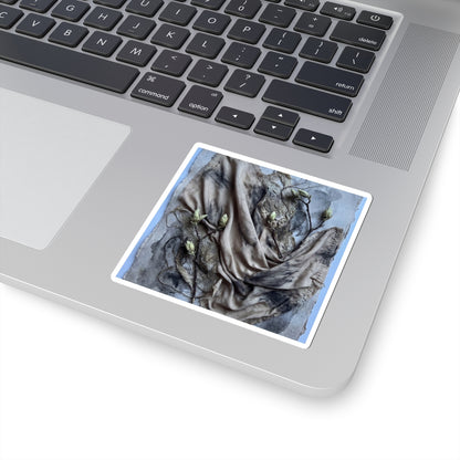 Silk Drape Sticker | Spring Japandi Texture Art Art Print