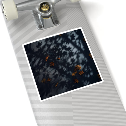 Shadow Play Sticker | Autumn Dark Japandi Shadow Zen Art Art Print