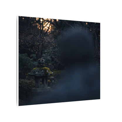 Spring Stone Lantern Moody Minimal Canvas Art | Bold Decor