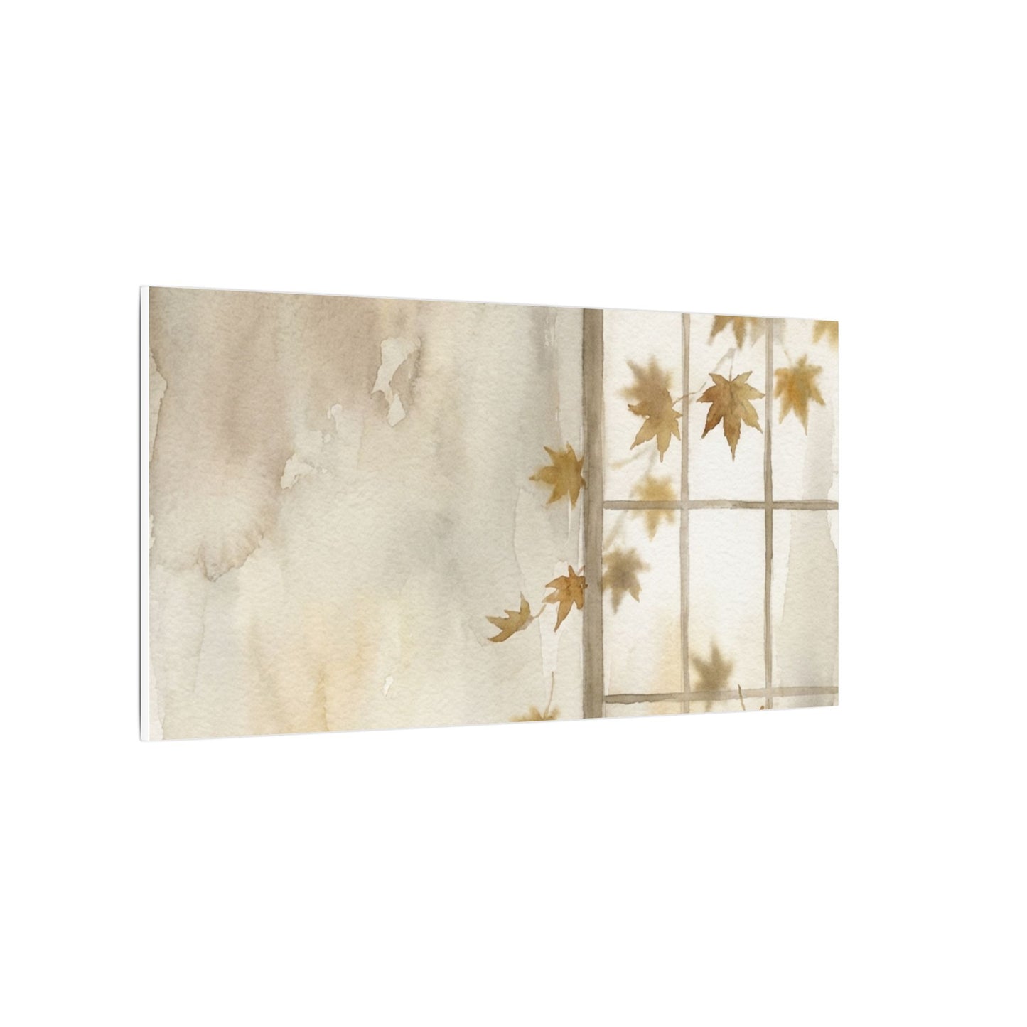 Warm Shoji Screen Canvas Art - Watercolor Japandi