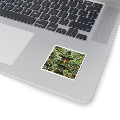 Spring Stone Lantern Japanese Pattern Sticker | Elegant Decor