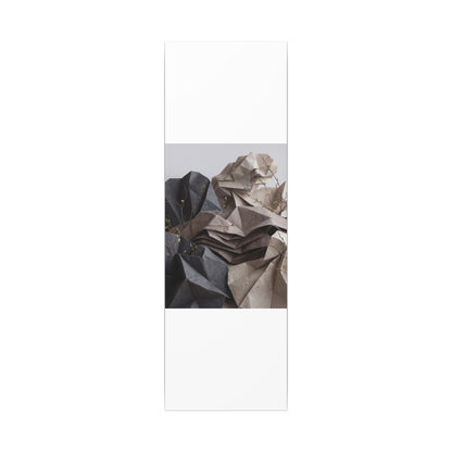 Neutral Paper Fold Canvas Art - Texture Japandi
