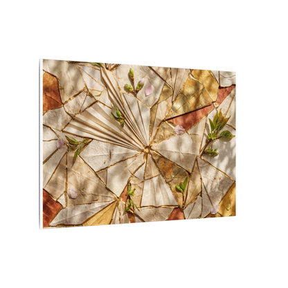 Resilient Paper Fold Canvas Art - Gold Repair Kintsugi