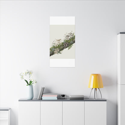 Dappled Wild Mushrooms Canvas Art - Japandi Ma