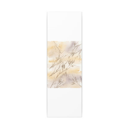 Shadow Play Winter Canvas Art | Japandi Warm Design