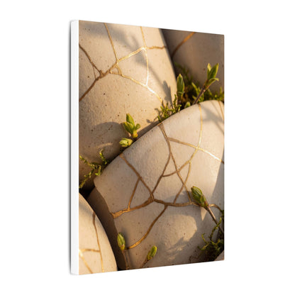 Spring Broken Pottery Gold Vein Canvas Art | Beautiful Decor