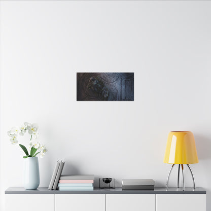 Spring Rock Garden Charcoal Ink Canvas Art | Bold Decor