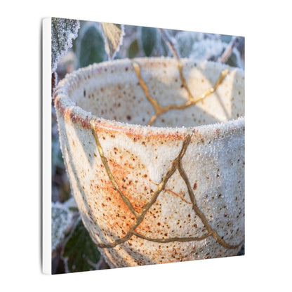 Resilient Ceramic Bowl Canvas Art - Gold Vein Kintsugi