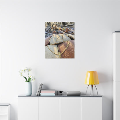 Broken Pottery Crackle Gold Canvas Art | Healing Kintsugi Art