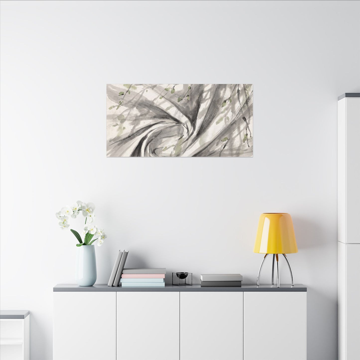 Silk Drape Spring Canvas Art | Zen Contemplative Design